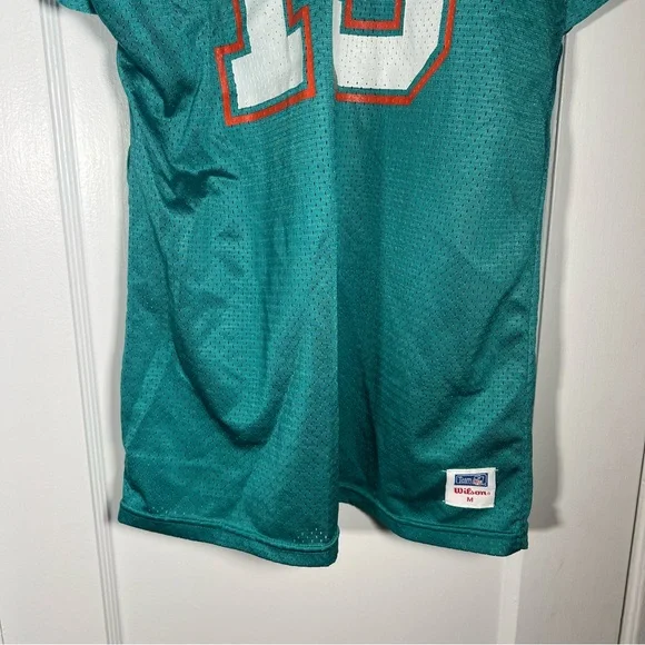 Vintage Wilson DAN MARINO Jersey Teal NFL Football Miami Dolphins - Picture 5 of 12